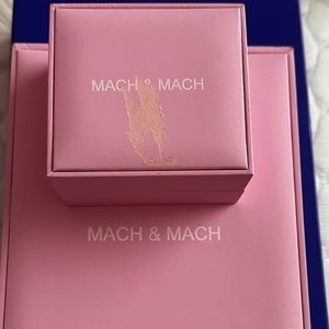 Mach & mach jewelry set. Necklace and earrings